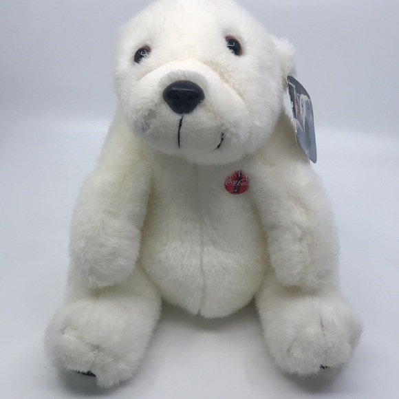 VTG Coca Cola Plush 1993 Polar Bear Stuffed Animal 10” - Picture 5 of 8